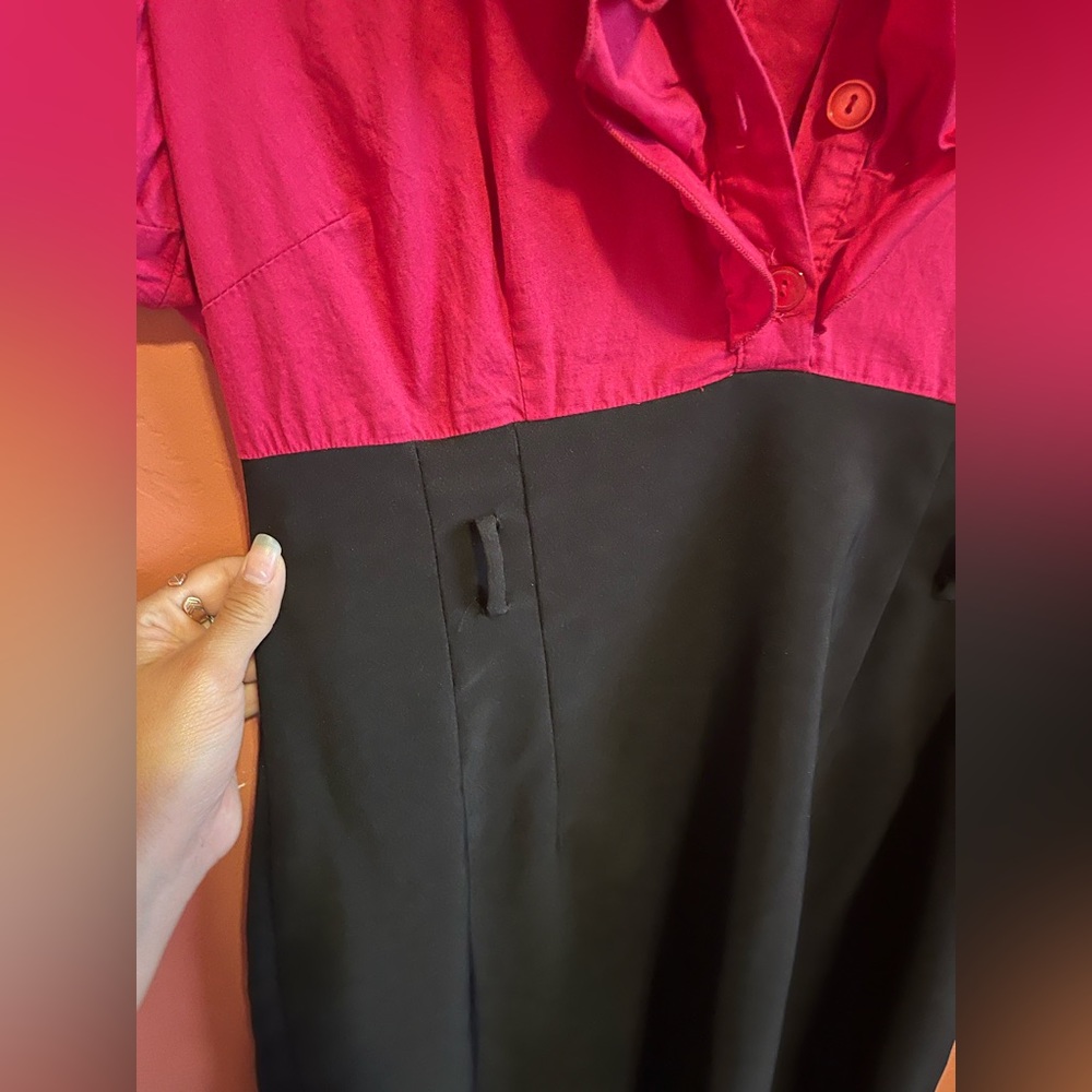 Pink and black professionals dress